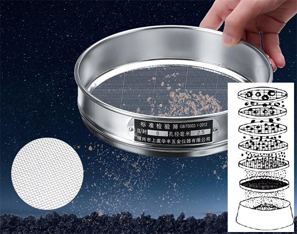 Standard soil sieve