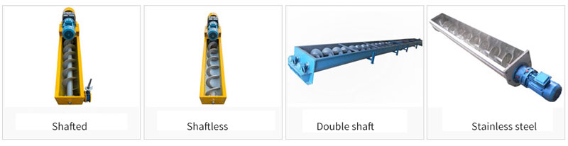 Types of U-type screw conveyor