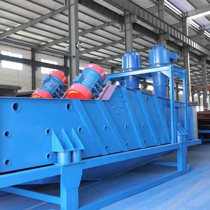 What does a dewatering screen do?