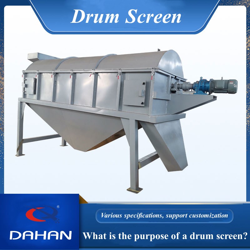 What is the purpose of a drum screen?