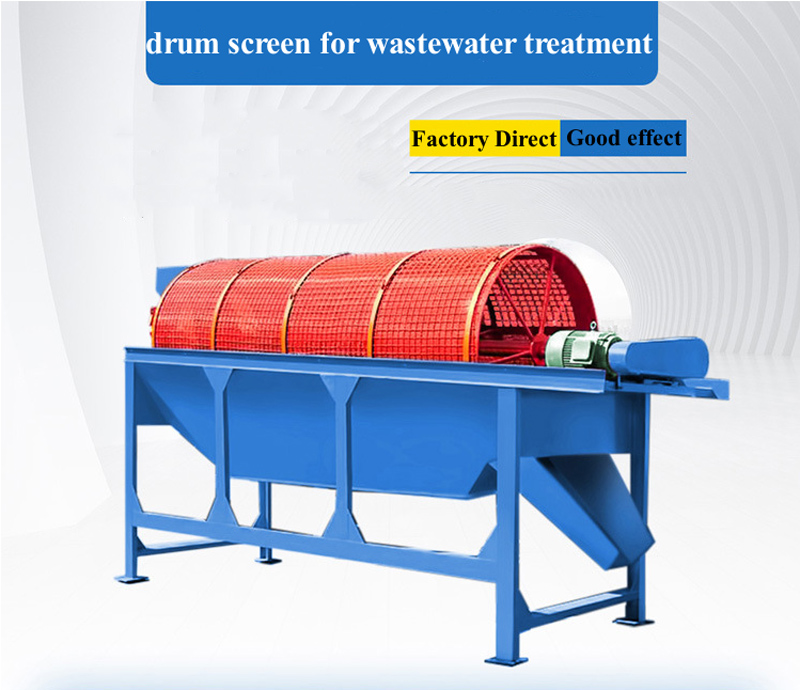 What is a drum screen for wastewater treatment?
